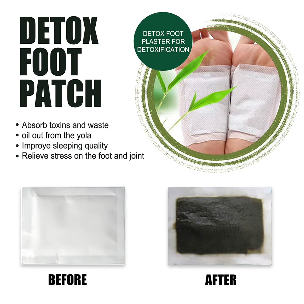 DetoxiPatch™ Natural Foot Patches – Stress Relief & Deep Sleep Herbal Detox for Relaxed Feet Care