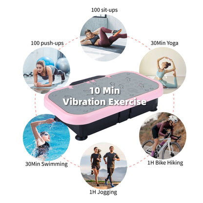 Vibration Plate Fitness Platform | 120 Speed Levels, Lymphatic Drainage & Fat Burning