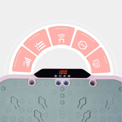 Vibration Plate Fitness Platform | 120 Speed Levels, Lymphatic Drainage & Fat Burning